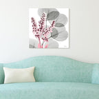 Empire Art Direct Frameless Free Floating Tempered Glass Panel Graphic Wall Art Ready to Hang, 24" x 24", Eucalyptus Bush 2
