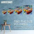 FIXSMITH Painting Canvas Panel Boards -Art Canvas,24 Pack Small Square Canvases,Primed Canvas Panels,100% Cotton,Acid Free,Artist Canvas Board for Hobby Painters,Students & Kids (White, 6"x6")