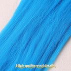 QMNNMA Wool Roving 0.88 lb (14.1 Ounces), Colored Natural Wool Roving for Spinning, Soft Chunky Yarn for Wool Felting, Felting Pad, Felting Supply, Wool Yarn Bulk, Carded Stuffing