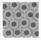 CHGCRAFT Wishing Flowers Polymer Clay Texture Sheets Silicone Texture Stamp Clay Texture Mat Modeling Pattern Pad Texture Sheets for Jewelry and Clay Earrings Tools, 5.5x5.5 inch