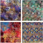 Scrapbook Paper Pad, 24 Sheets Mixture Colored Paper, 6"×6” Holiday Pattern Cardstock Paper Assorted Colors, Scrapbooking Supplies Paper for Junk Journal Craft DIY Photo Album Cottagecore Room Décor