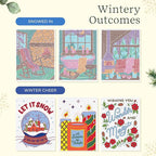 Lifelines FlowArt Activity Pad, 2-Pack Winter Set + Bonus Pad - Guided Art Meditations with Markers – Dot-by-Letter & Illuminate & Create - Coloring Books for Tweens, Adults & Seniors