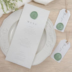 PONATIA Dark Sage Green Wax Seal Stickers - Wedding Seal Stickers, 50 Pcs Self- Adhesive Stickers, Perfect for Invitation Cards, Envelopes, Christmas Cards, Gift Wrapping, Party Menu Décor
