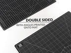 XNM Premium Self Healing Cutting Mat - 24 Inches by 36 inches - A1, 3 Layer Quality PVC Construction - Dual Sided, Imperial and Metric Grid Lines - Perfect for Cutting, Sewing, and Crafts