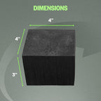 XCEL Floral Foam Blocks - Reusable, Weather Resistant Foam - Perfect for Fresh & Artificial Flower Arrangements, Crafts, Planter Boxes, Home Decor & More - 8-Pk, Black (4” x 4” x 3”)