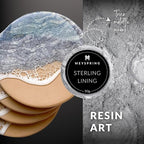 MEYSPRING Sterling Lining - True Metallic Pigment for Epoxy, Casting & UV Resin - Silver Metallic Pigment Powder for Resin Art & Makeup