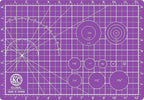 KC GLOBAL A4 (13"x9") Professional Grade Self-Healing Cutting Mat (Purple) - Odor-Free, Double-Sided, Eco-Friendly, Non-Slip, Premium Desk mat for DIY, Crafting, Model Building and Art Projects
