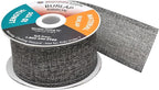 Mandala Crafts Gray Burlap Ribbon 2 Inches Wide Jute Ribbons for Crafts - 20 Yds Roll Rustic Burlap Wrap Trim Ribbons for Wreaths Bows Wedding Party Decoration