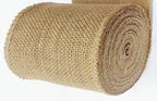 3-Pack Burlap Fabric Ribbon Natural Roll DIY (6Inch X 15yards) Tree Protector Wrap Plant Bandage Packing Winter Proof, Craft & Hobby Fabric, Warm Keeping and Moisture