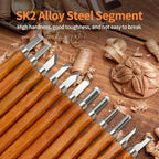Wood Carving Tools Kit - 12 Pcs Super Sharp and Sturdy Wood Carving Knife Set for Beginners, Professionals, Hobbyists, Artists, and Sculptors - Multipurpose Sculpting, Soap Carving, Pumpkin Carving