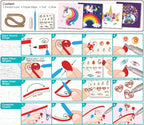 C.S. Kids DIY Paper Quilling Arts & Crafts Gifts – Unicorn| 3D Paper Quilling Design Kits for Kids, Make Your Own Paper Art (Paper Strips & Tools Included)