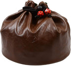 Forged Dice Co. Pouch of The Endless Hoard Dice Bag - Holds Over 1,000 Polyhedral Dice - Dice Storage Bag with 7 Pockets - Perfect for Bulk Dice - Brown/Black