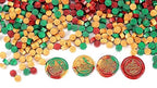 Yoption 360 Pieces Sealing Wax Beads Kit, Red God Green Christmas Sealing Wax with Candles and Melting Spoon, 3 Colors