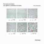 Hemway Polyurethane & Epoxy Resin Glitter 100g / 3.5oz Metallic Crystal Flake Additive for Flooring Jewelry Tumblers Glass Pigment - Fine (1/64" 0.015" 0.4mm) - Silver Holographic