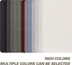 KING MOUNTAIN Fine Linen Fabric Patches, Self-Adhesive, 8x11 inch, 2 PCS, Multi Color, For Linen Sofa and Clothes Repair (Blue Grey, 8" x 11" - 2PCS)