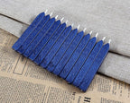 Yoption 12Pcs Sealing Wax Sticks with Wicks, Antique Blue Totem Fire Manuscript Seal Wax Sticks for Wax Seal Stamp (Blue)