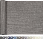 KING MOUNTAIN Fine Linen Repair Patches, Self-Adhesive Linen Fabric Patches, 12X40 inch Extra Size, Multi Color, Can be Used for Linen Sofa Repair and Linen Clothes Repair(12" x 40",Cream-Gray)