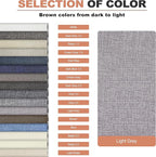 Coarse Linen Repair Patches, Self-Adhesive Linen Fabric Patches, 12X40 inch Extra Size, Multi Color, Can be Used for Linen Sofa Repair and Linen Clothes Repair(12" x 40",Light Grey)