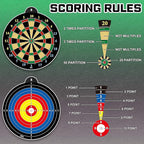 Magnetic Dart Board - 12pcs Magnetic Darts - Excellent Indoor Game and Party Games - Gifts for 5 6 7 8 9 10 11 12 Year Old Boy Kids