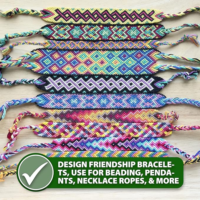 Mandala Crafts 1mm 109 Yards Evergreen Cotton Waxed Cord for Jewelry Making Bracelet Cord Waxed String - Beading String Thread Jewelry Cords for Necklaces String