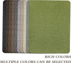 KING MOUNTAIN Coarse Linen Repair Patches, Self-Adhesive Fabric, 8X11 Inch 2 PCS, Multi Color, for Sofa and Clothes (Beige 1.0)
