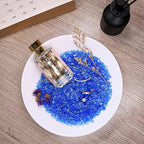 Crushed Glass for Resin Art - 3-6mm Ocean Blue, 1.5lb | Broken Glass Pieces for Crafts, Vase Filler & Fire Pit Media | Decorative Stones