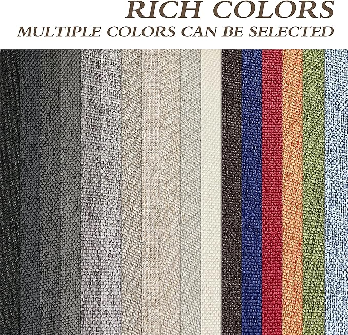 King Mountain Premium Linen Fabric Iron-on Repair Patch, Inside&Outside Fabric Repair Patch, 3"x60" with Backing Glue Linen Repair Decorative Patch kit (Linen-3"x60", Rice Coffee)