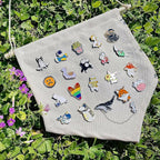 20/40/50 Pcs Cute Enamel Backpack Pins, Funny Anime Enamel Lapel Pins Bulk Set Cool Brooch Button Pins Badge Aesthetic for Backpacks, Bag, Jacket, Kids, Girls, Festival Present (Random Style)