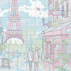 Dimensions Flowers for Sale Counted Cross Stitch Kit, 9" x 12", 14 Cnt. Light Blue Aida 5 Piece